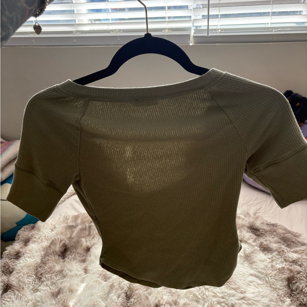 Free People Ribbed Cropped Tee - Picture 2 of 3